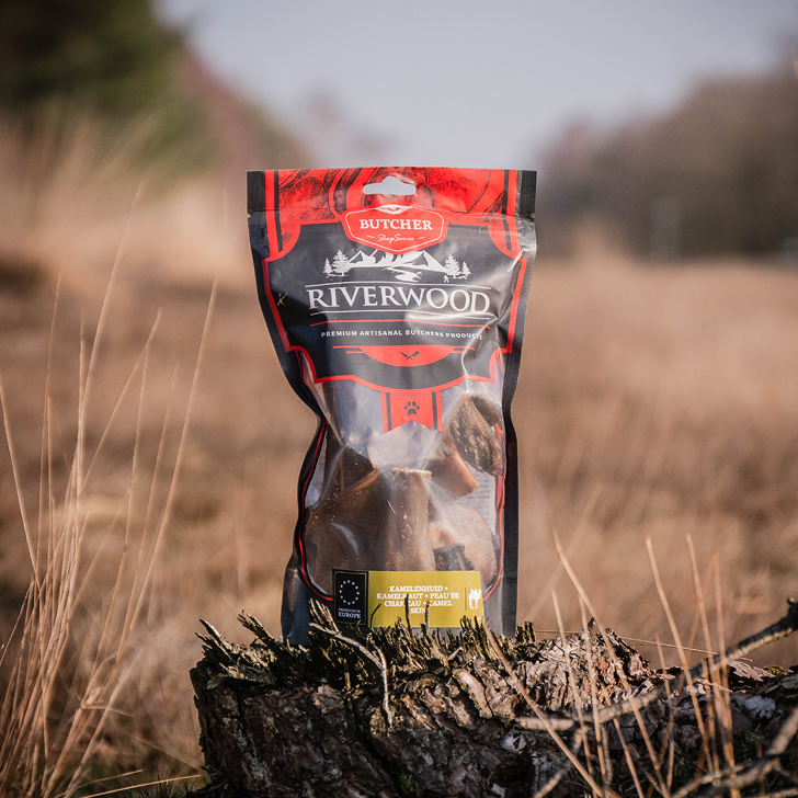 Kauwsnacks met vlees | gedroogde hondensnacks | Kamelenhuid | 200 gram