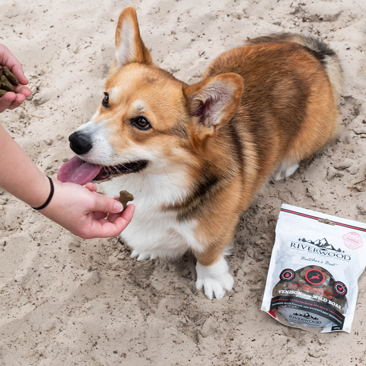 Snacks para perros con carne | snacks de recompensa | Butcher's Best - Ciervo y jabalí | 200 gramos