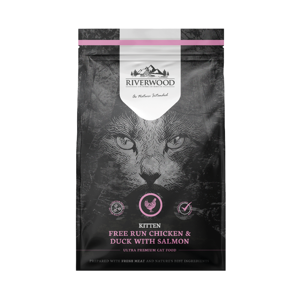 Droog kittenvoer | brokken | Kitten Kip & Eend met Zalm | 2kg