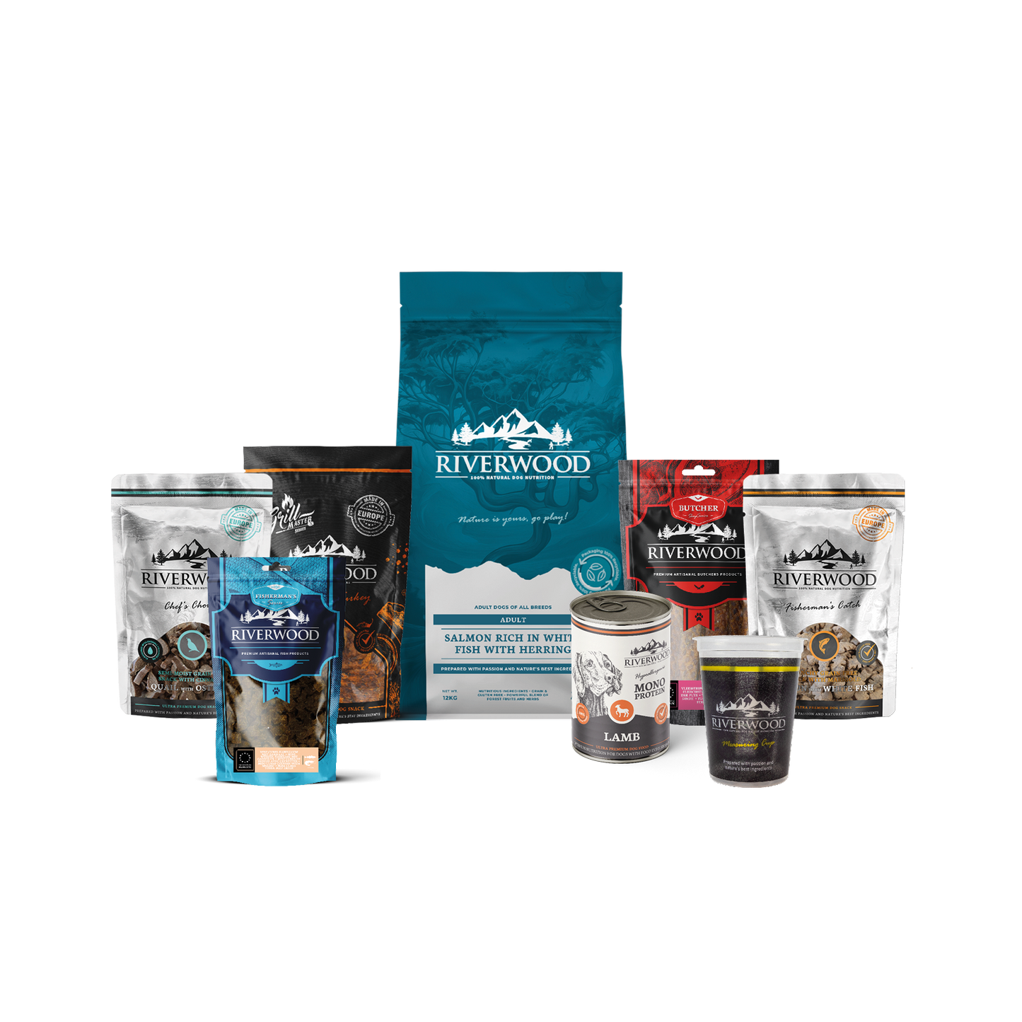 Dog food with fish | Salmon & Whitefish Food Package with Herring XXL