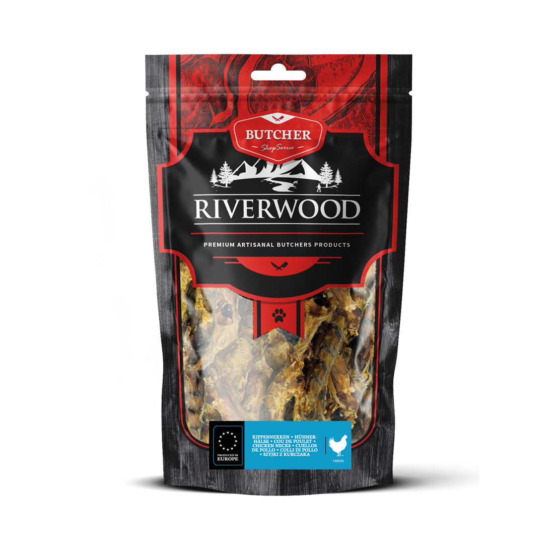 Kauwsnacks met vlees | gedroogde hondensnacks | Kippennekken 200 gram