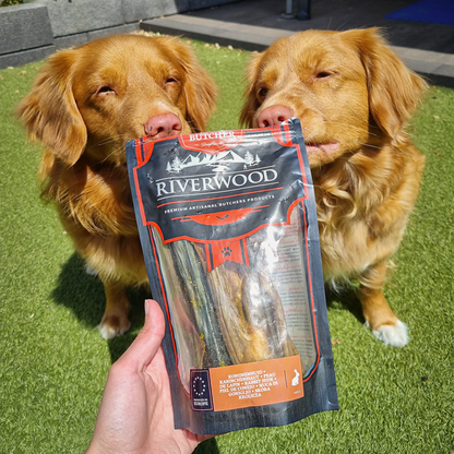 Friandises à mâcher à la viande | snacks secs pour chiens | Peau de lapin | 150 grammes