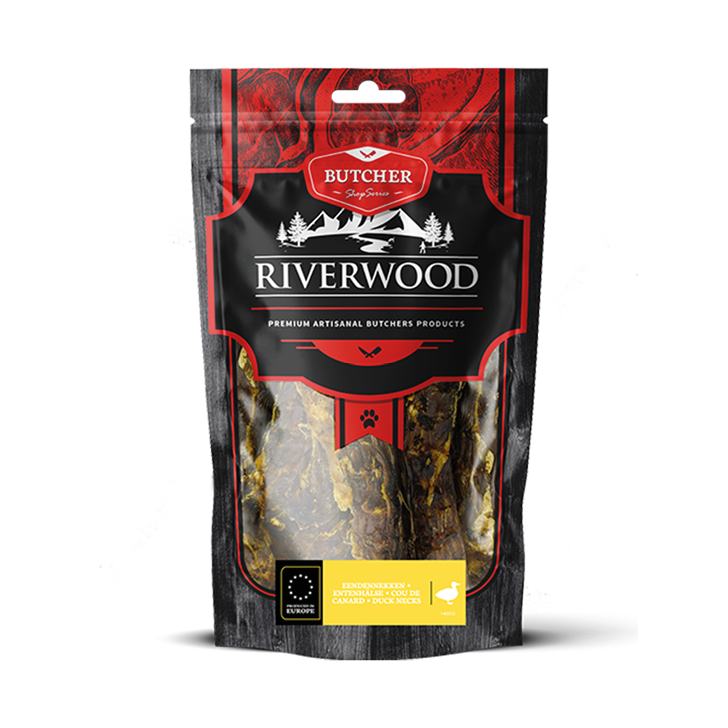 Kauwsnacks met vlees | gedroogde hondensnacks | Eendennekken | 200 gram