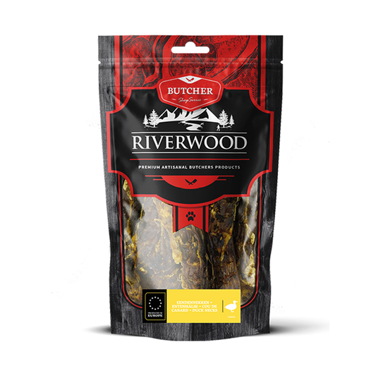 Kauwsnacks met vlees | gedroogde hondensnacks | Eendennekken | 200 gram