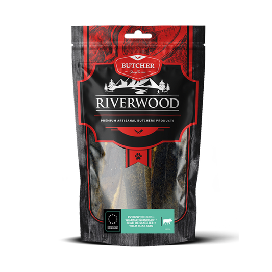 Kauwsnacks met vlees | gedroogde hondensnacks | Zwijnenhuid | 200 gram