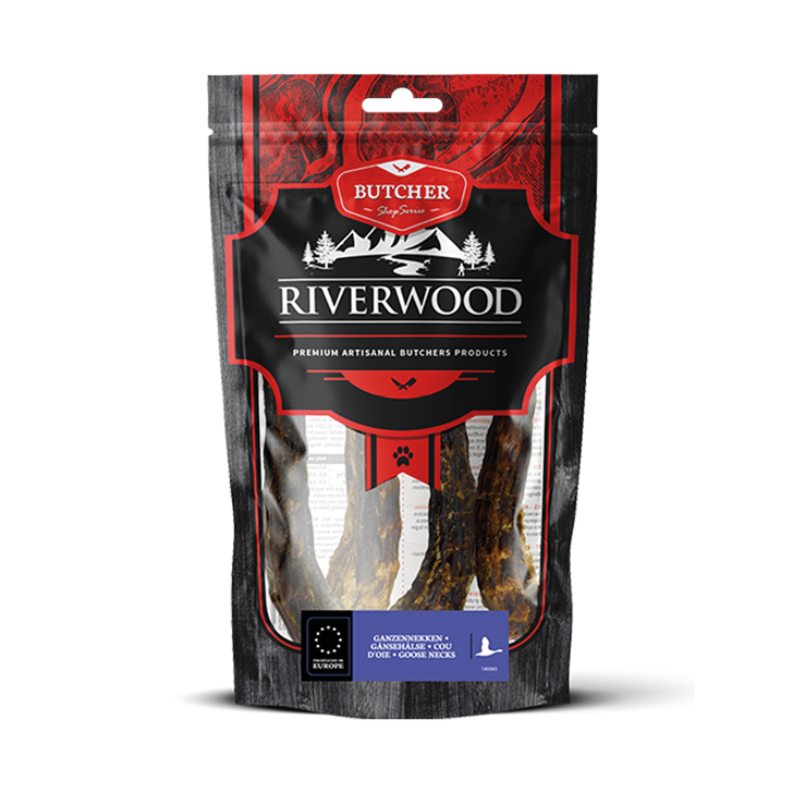 Friandises à mâcher avec viande | snacks secs pour chiens | Cervelles d'oie | 200 grammes