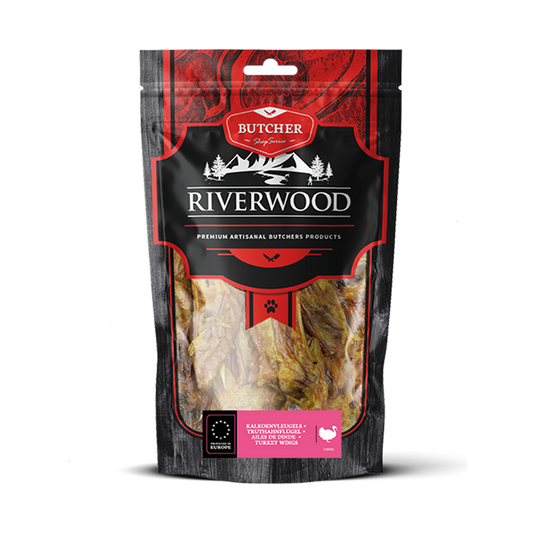 Kausnacks mit Fleisch | getrocknete Hundesnacks | Putenflügel | 200 Gramm