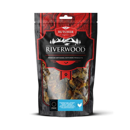 Hundesnacks mit Fleisch | getrocknete Snacks | Hühnermägen | 150 Gramm
