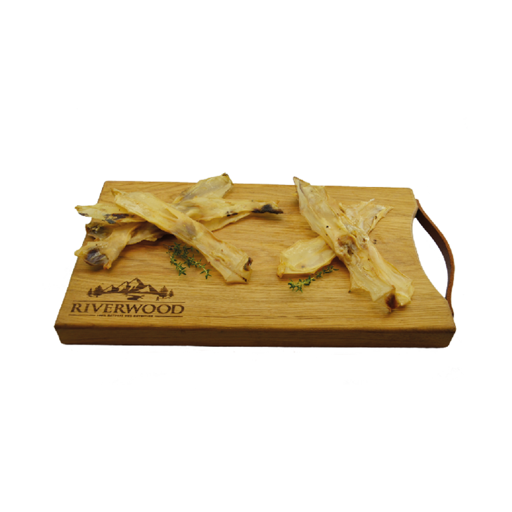 Kausnacks mit Fleisch | getrocknete Hundesnacks | Kaninchenohren ohne Fell | 100 Gramm