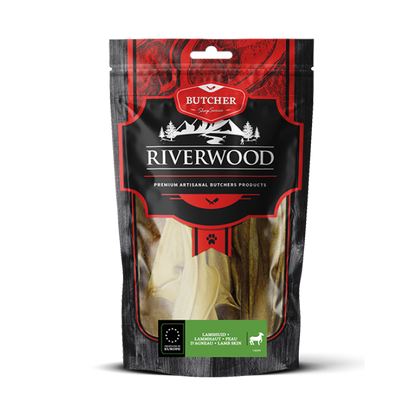 Chew snacks with meat | dried dog snacks | Lamb hide | 100 grams