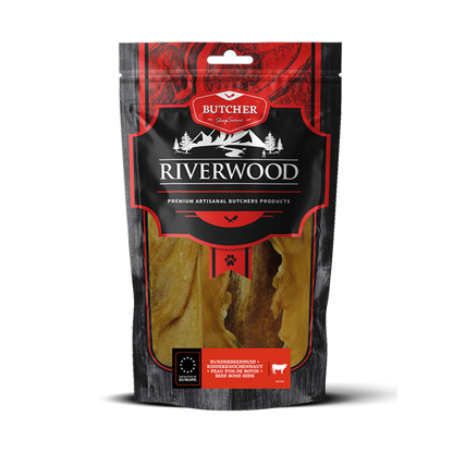 Chew snacks with meat | dried dog snacks | Beef head skin 15 cm | 200 grams