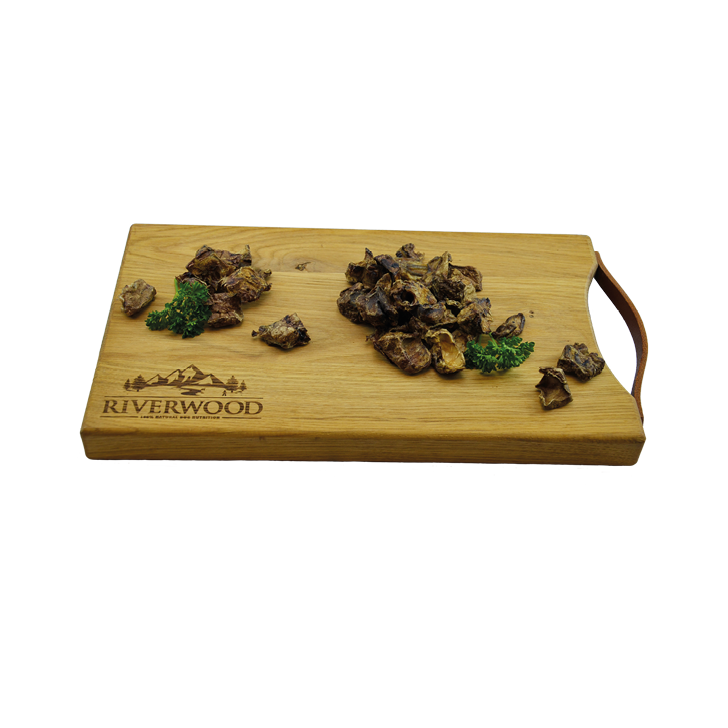 Kausnacks mit Fleisch | getrocknete Hundesnacks | Rinderlungenstücke | 150 Gramm