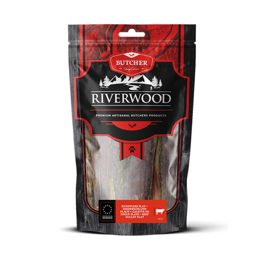 Kauwsnacks met vlees | gedroogde hondensnacks | Rundvlees Plat | 150 gram