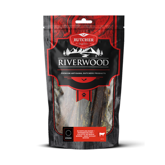 Kauwsnacks met vlees | gedroogde hondensnacks | Rundvlees Rond | 150 gram
