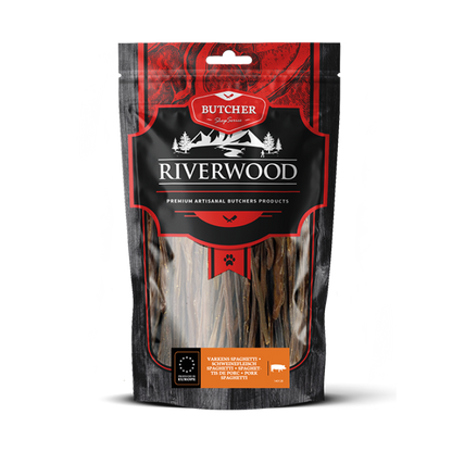 Kauwsnacks met vlees | gedroogde hondensnacks | Varkensspaghetti | 100 gram