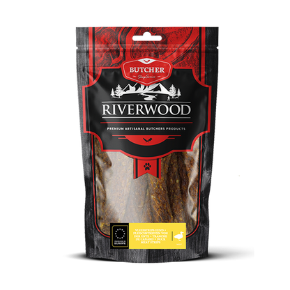 Hondensnacks met vlees | gedroogde snacks | Vleesstrips Eend | 150 gram