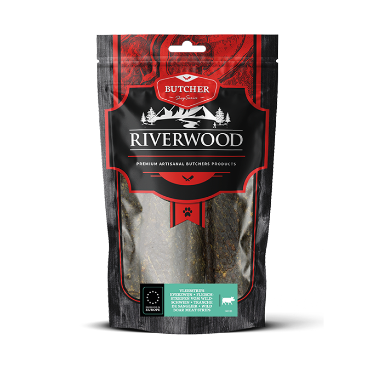 Dog snacks with meat | dried snacks | Wild boar meat strips | 150 grams