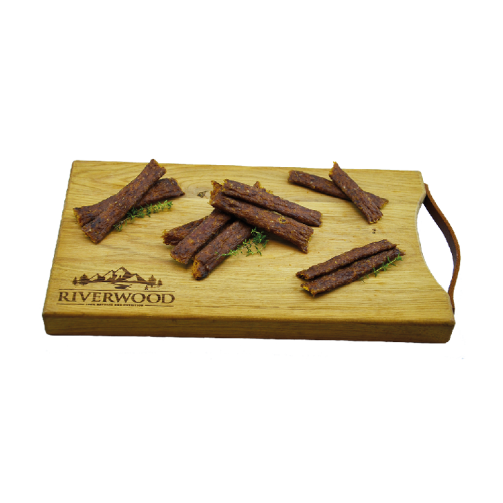 Hundesnacks mit Fleisch | getrocknete Snacks | Fleischstreifen Pute | 150 Gramm
