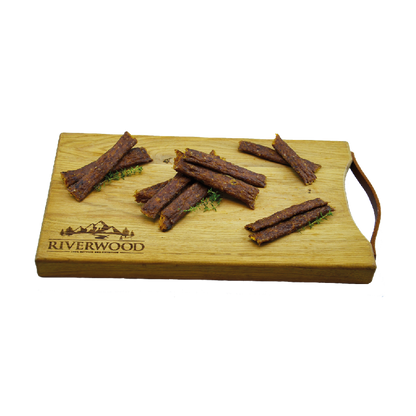 Hundesnacks mit Fleisch | getrocknete Snacks | Fleischstreifen Pute | 150 Gramm