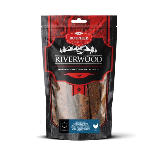 Friandises pour chiens à la viande | friandises séchées | Lanières de viande de poulet | 150 grammes