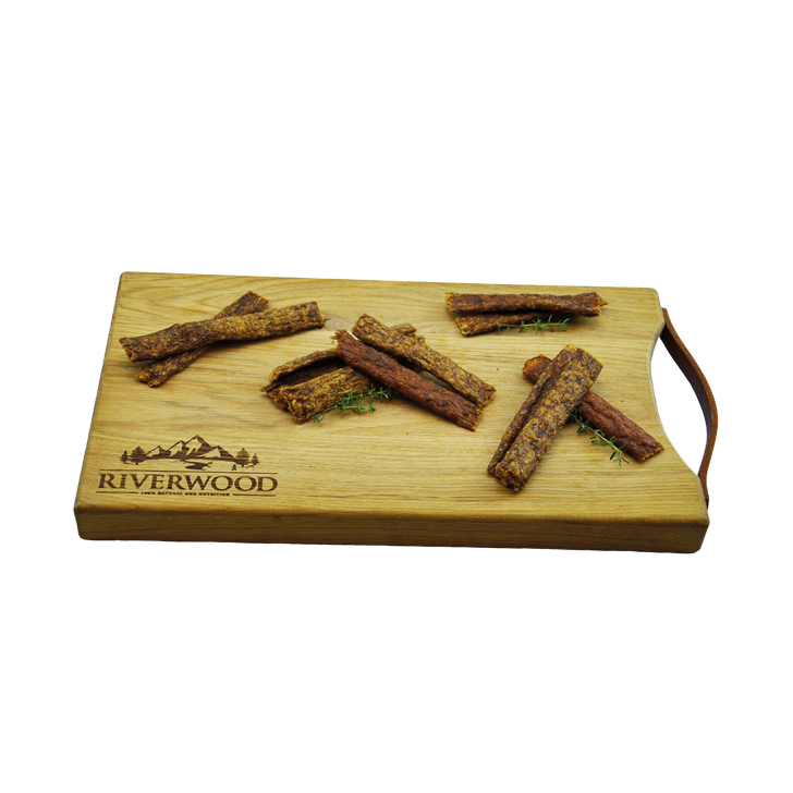Hundesnacks mit Fleisch | getrocknete Snacks | Fleischstreifen Kaninchen | 150 Gramm