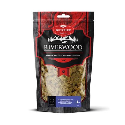 Snacks pour chiens et chats avec viande | friandises récompenses | Entraîneurs de viande d'oie | 150 grammes