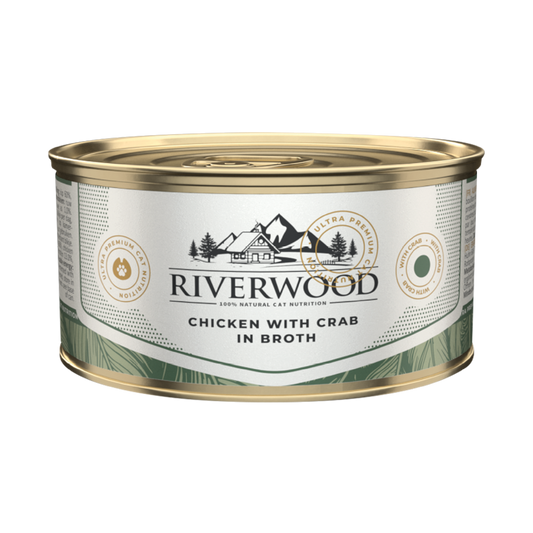 Wet food for cats | Chicken with Crab in Broth | 85 gram