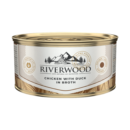 Wet food for cats | Chicken with Duck in Broth | 85 gram
