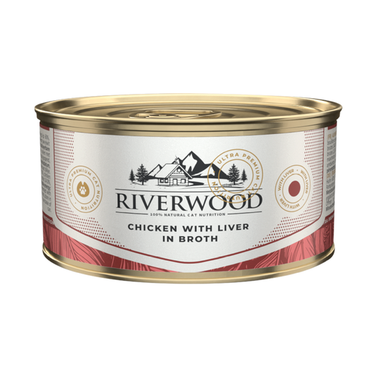 Wet food for cats | Chicken with Chicken Liver in Broth | 85 gram
