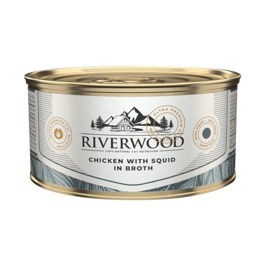Wet food for cats | Chicken with Squid in Broth | 85 gram