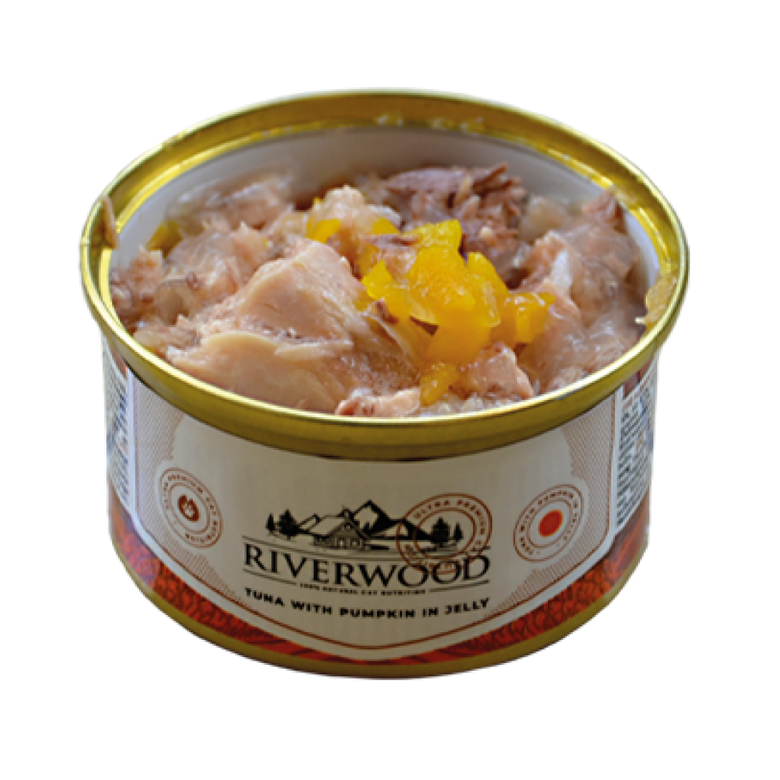 Comida húmeda para gatos con pescado | Atún con calabaza | 85 gramos | Caviar para gatos