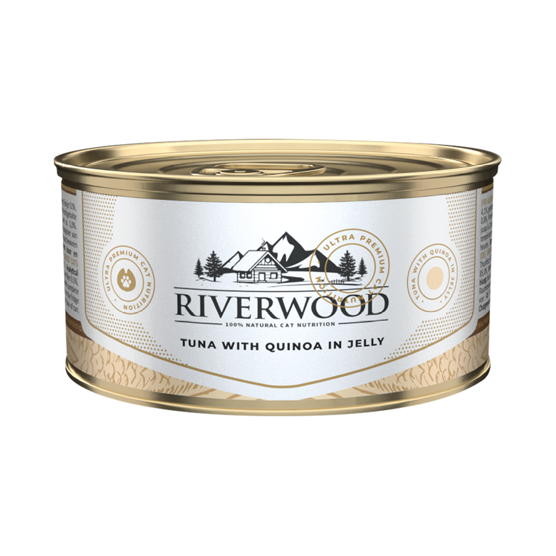Nourriture humide pour chats au poisson | Thon avec quinoa | 85 grammes | Caviar pour chats
