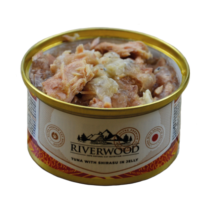 Nourriture humide pour chats au poisson | Thon avec Shirasu | 85 grammes | Caviar pour chats