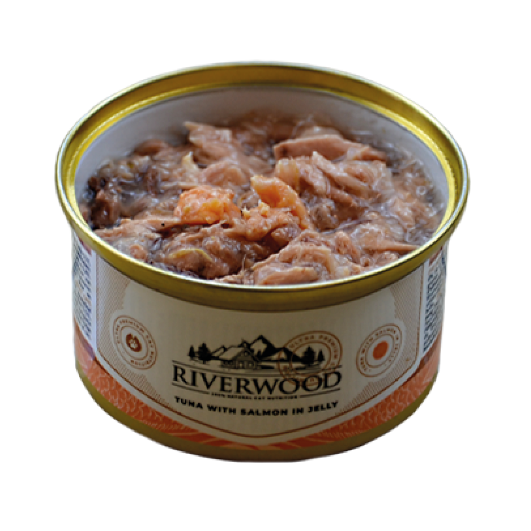 Wet food for Cats with fish | Tuna with Salmon | 85 grams | Caviar for Cats