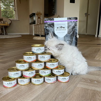Wet food for Cats with fish | Tuna with Salmon | 85 grams | Caviar for Cats