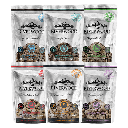 Paquete de snacks crujientes y semihúmedos | Perro | 6 x 200 g | 1,2 kg