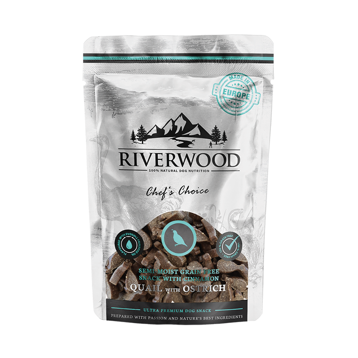 Dog snacks with meat | reward snacks | Chef's Choice - Quail & Ostrich | 200 grams