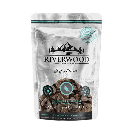 Hondensnacks met vlees | beloningssnacks | Chef's Choice - Kwartel & Struisvogel | 200 gram