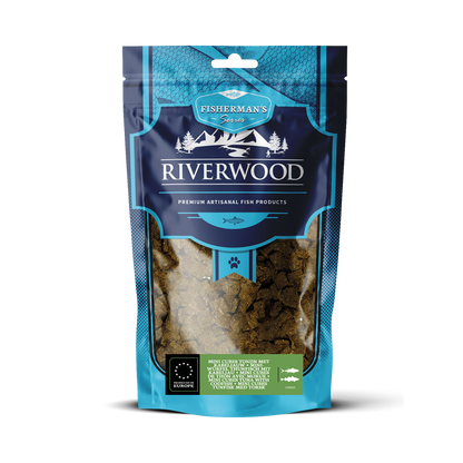 Dog snacks with fish | reward snacks | Mini Cubes Cod with Tuna | 125 grams
