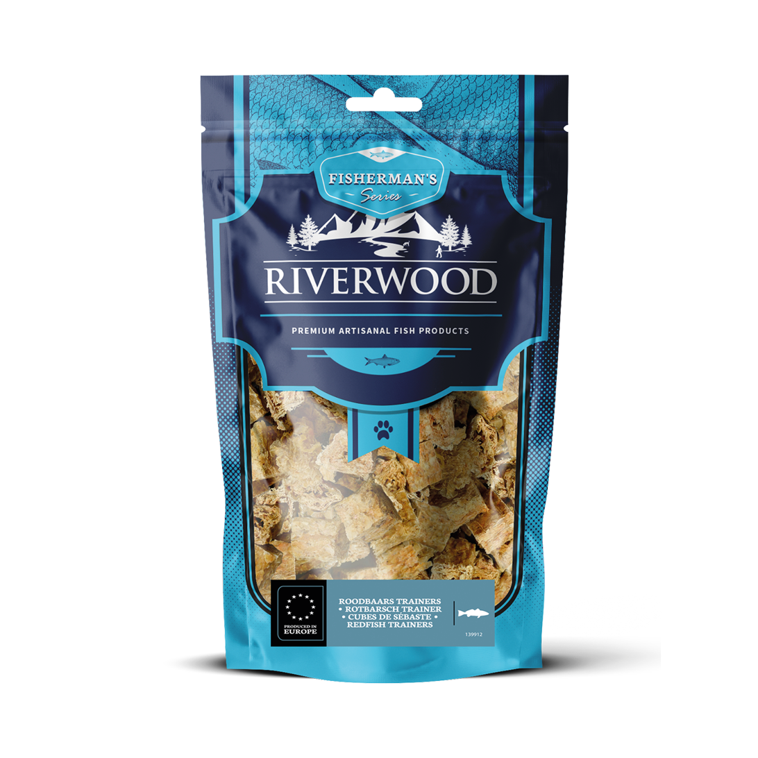 Kauwsnacks met vis | gedroogde hondensnacks | Roodbaars bites | 200 gram