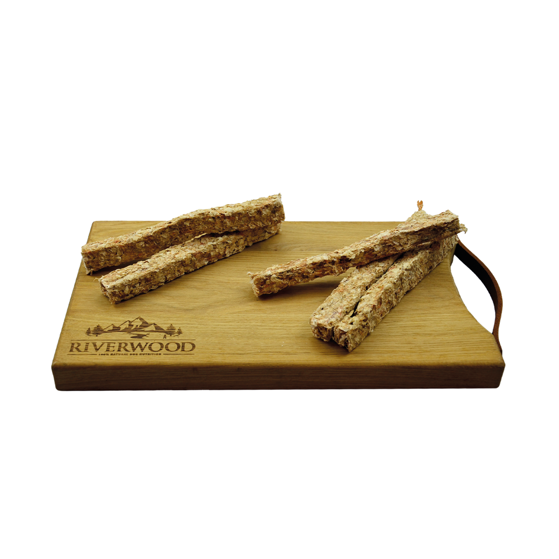 Kauwsnacks met vis | gedroogde hondensnacks | Roodbaarshuid sticks | 200 gram