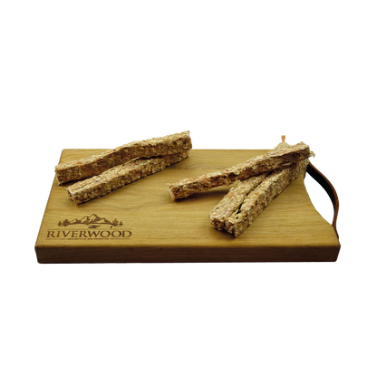 Kauwsnacks met vis | gedroogde hondensnacks | Roodbaarshuid sticks | 200 gram