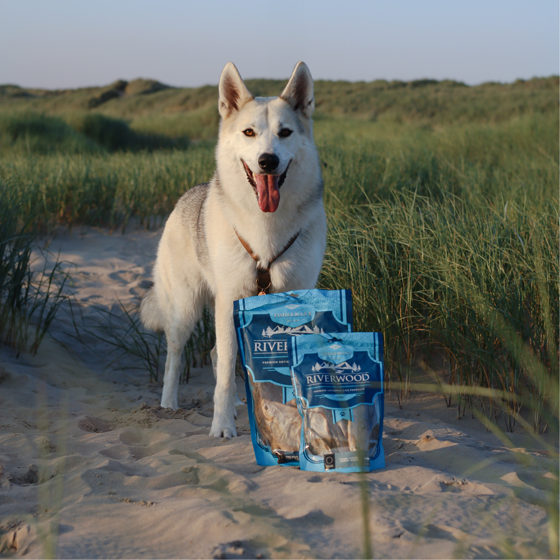 Chew snacks with fish | dried dog snacks | Plaice | 250 grams
