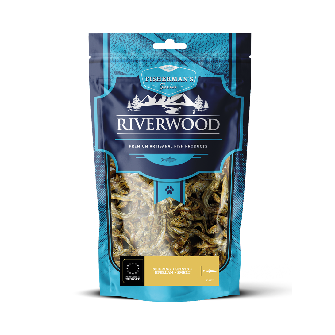Snacks masticables con pescado | snacks secos para perros y gatos | Eperlano | 60 gramos