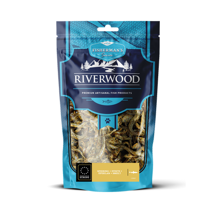 Snacks masticables con pescado | snacks secos para perros y gatos | Eperlano | 60 gramos