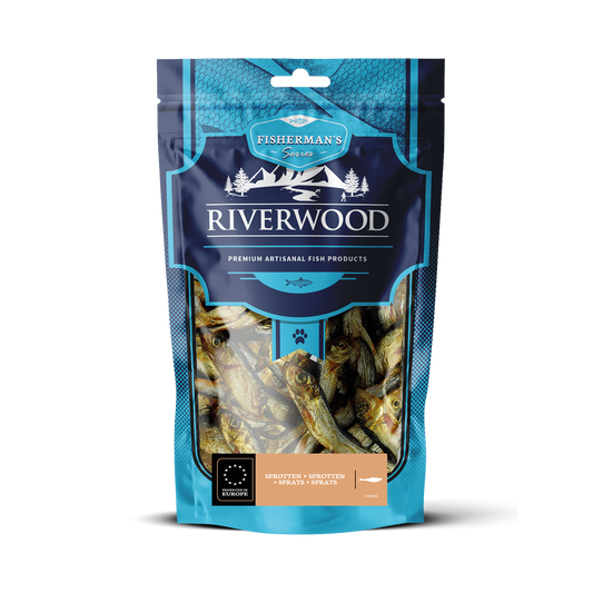 Kauwsnacks met vis | gedroogde honden- en kattensnacks | Sprotten | 100 gram