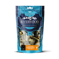 Kausnacks mit Fisch | getrocknete Hundesnacks | Lachshaut-Bissen | 100 Gramm