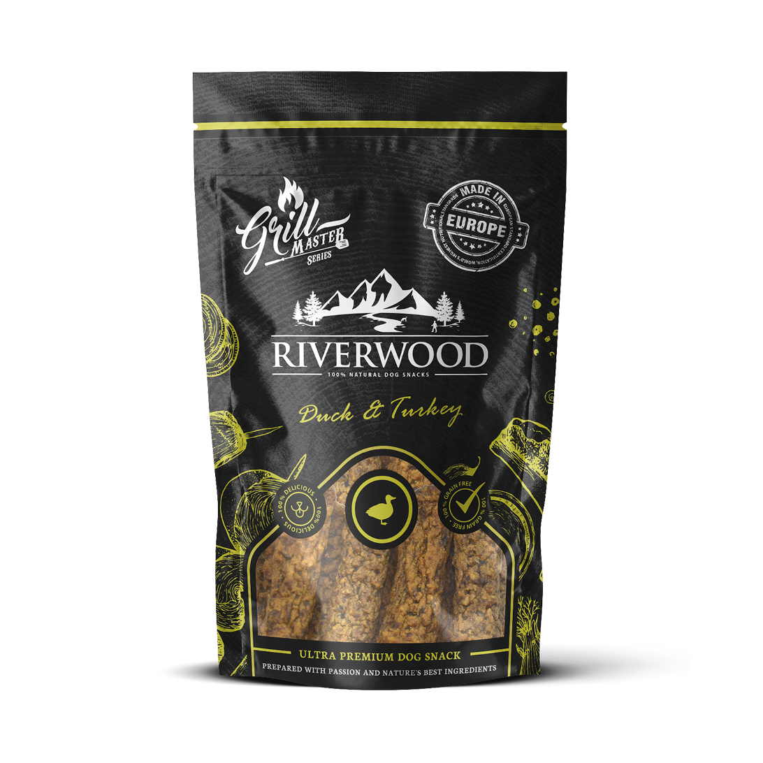 Hondensnacks met vlees | beloningssnacks | Grillmaster Eend & Kalkoen | 100 gram
