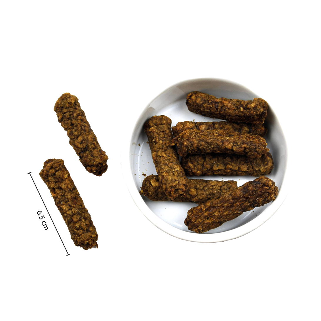 Snacks para perros con carne | snacks de recompensa | Grillmaster Ciervo y pavo | 100 gramos