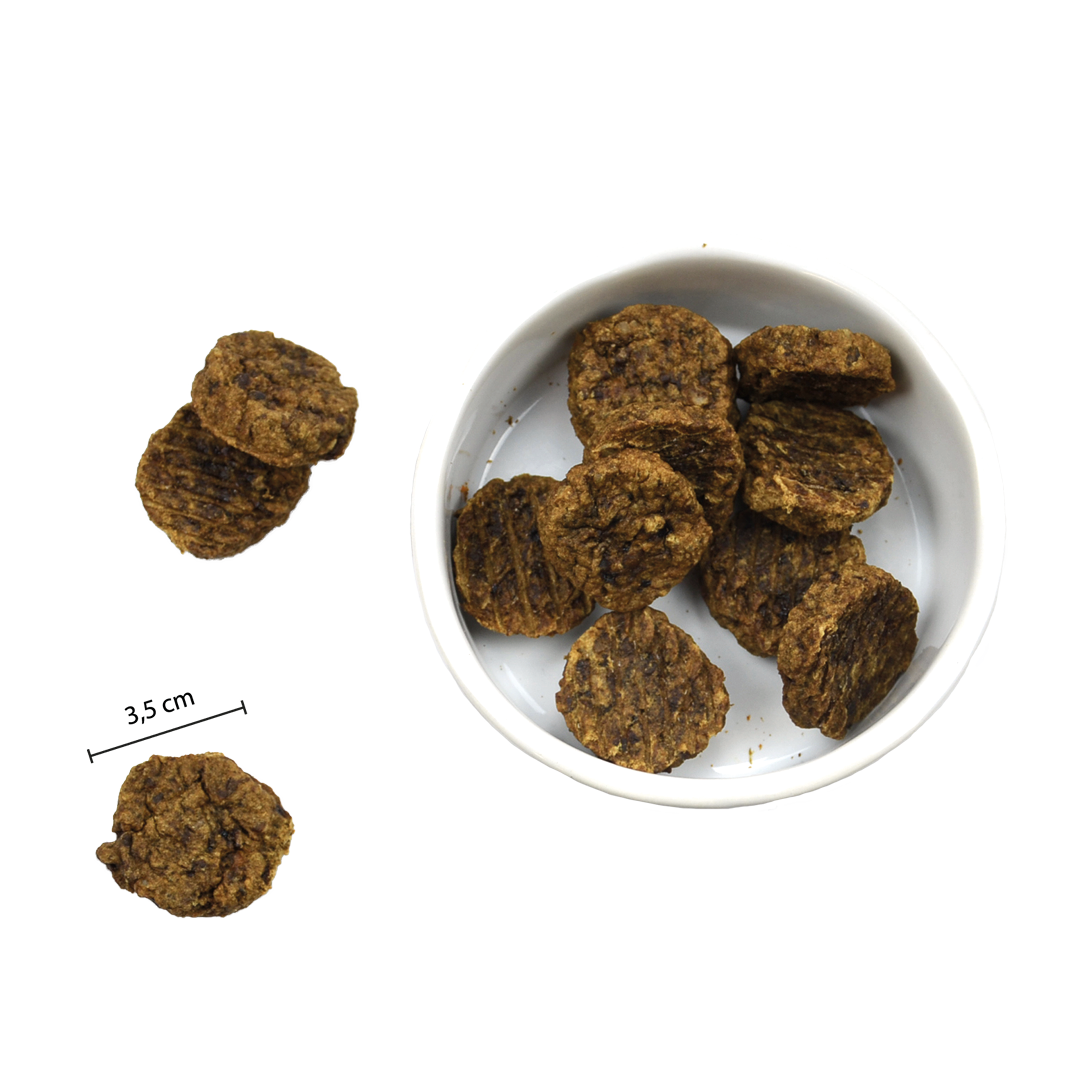 Hundesnacks mit Fleisch | Belohnungssnacks | Grillmaster Lamm & Pute | 100 Gramm
